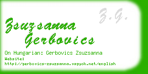 zsuzsanna gerbovics business card